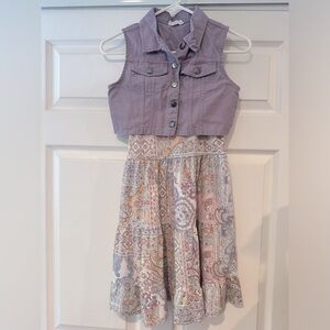 Paisley summer dress and vest